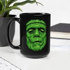 Frankenstein's Monster Coffee Mug Printed Ceramic 15 Ounce Horror Gift