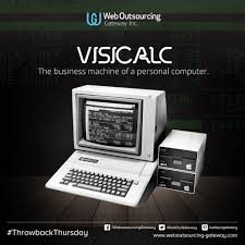 Visicalc The Business Machine Of A Personal Computer Throwback Thursday Personal Computer Fitbit Surge