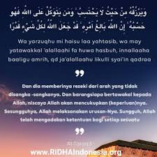 Tawakal adalah tahapan ketika seorang hamba telah melalui fase ikhtiar. Facebook