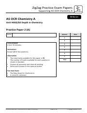 Practice Paper 2ab Pdf Zigzag Practice Exam Papers Supporting As Ocr Chemistry A Non Write On Practice Papers Non Write On As Ocr Chemistry A Unit Course Hero