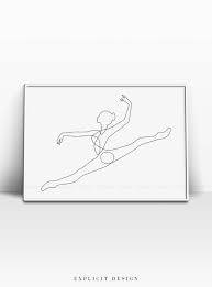 Ballet Dancer Drawing Black And White Abstract Ballerina Printable One Line Athletic Body Print Drawing Artwork Dancer Poster Single Lines Minima Drawing Artwork Dancer Poster Line Art Drawings