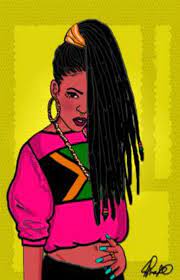 Jamaican Gyal Sticker By Sherchino31 In 2021 Black Girl Art Black Women Art Black Girl Magic Art