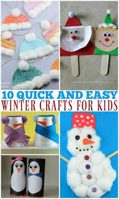 10 Quick And Easy Winter Crafts For Kids The Relaxed Homeschool Winter Crafts For Kids Easy Winter Crafts Winter Crafts