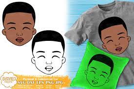 Download Black Boy Svg 1 Cute Afro Boy Svg Silhouette Svg Didiko Designs