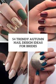 You can even get a light pink base color which would look equally pretty. 54 Trendy Autumn Nails Design Ideas For Brides Weddingomania