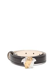 Belts have taken the fashion world by a storm, carving out a niche in both casual & formal fashion. Versace Medusa Buckle Leather Belt Womens Black Milanstyle Com