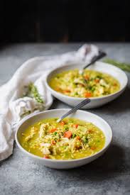 Two Bowls Of Chicken Soup With Couscous On A Board Best Chicken Soup Recipe Chicken Soup Recipes Recipes