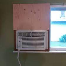 If you are worried about the stability (and safety is number one) use angle brackets. Mounting A Standard Air Conditioner In A Sliding Window From The Inside Without A Bracket 6 Steps With Pictures Instructables
