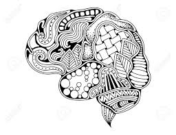 Lungs and heart coloring pages. Human Brain Doodle Decorative Curves Creative Mind Learning Royalty Free Cliparts Vectors And Stock Illustration Image 109739450