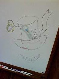 My Mad Hatter Hat Drawing Hat Drawing Mad Hatter Hat Drawing Mad Hatter Hat