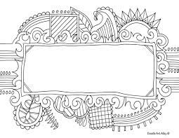 Do you want simple coloring pages that are easy to color, but still challenging enough to be entertaining? Name Templates Coloring Pages Doodle Art Alley