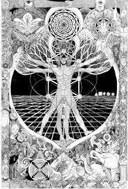 Jonathan The Vitruvius Mud Man Esoteric Art Occult Art Vitruvian Man
