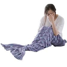 With one of the largest fleece collections in europe we aim to offer an. Handmade Yarn Knitted Mermaid Blanket Soft Fishtail Nap Throw Sleeping Bag All Seasons Buy From 21 On Joom E Commerce Platform