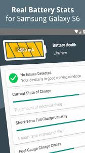 The speedometer tells you how many percent you have charged today. Real Battery Stats For Galaxy S6 For Android Apk Download