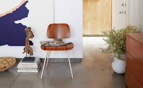 Bossin mid century style dsw dining chairs, modern eames style dining chairs shell lounge plastic side eiffiel chair with wood leg for kitchen, dining room, living room, set of 4 (white). Eames Molded Plywood Dining Chair Dcw Hivemodern Com