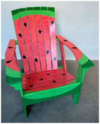 Watermelon Original Design And Hand Painted By Erin Miller And Matt Olson Painted Chair Hand Painted Chairs Adirondack Chairs Painted
