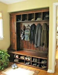 Check out how i built this modern diy hall tree bench for my home entryway. Cherry Hall Tree Storage Bench Stylish Mudroom Entryway Regard Plan Home Ideas Diy Renovation Bac Ojj