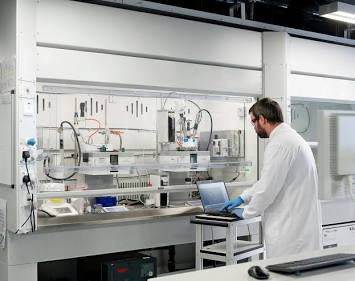 High-purity chemical synthesis and crystallization, AI generated