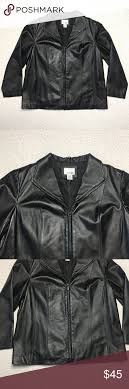 East 5th Leather Zip Up Lined Jacket Size 1x East 5th Leather Jacket Womens Plus Size 1x Black Zip Up Lined Leather Jackets Women Jackets For Women Jackets