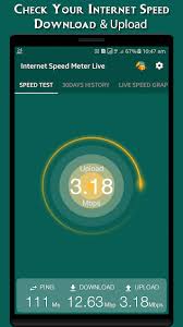 Monitor live fast internet speed 4g, data usage, app usage & manage data plan Mod Apk Internet Speed Meter Live V1 8 Mod Ad Free