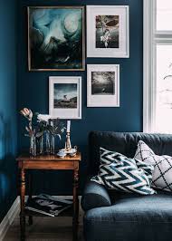 Une Deco Bleue Nordique Deco Bleu Canard Deco Bleue Deco Salon
