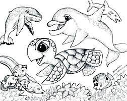 The baleen whales feeds on plankton. Coloring Pages Of Sea Creatures