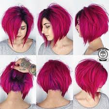 Pink Aline Bright Hair Hair Styles Short Hair Styles