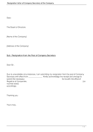 Review company finances and client accounts to identify and rectify accounting discrepancies. Corporate Secretary Resignation Letter Templates At Allbusinesstemplates Com