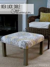 Ikea Hack Ottoman Tutorial Infarrantly Creative Ikea Lack Table Furniture Hacks Home Decor