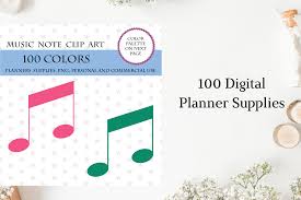 Download 100 Music Note Clip Art Music Class Graphic By Aneta Design Creative Fabrica SVG Cut Files