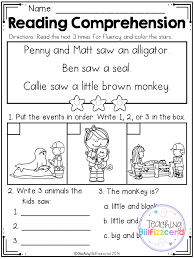 Free Sequencing Reading Comprehension For Beginning Readers Set 3 Reading Comprehension Kindergarten Reading Comprehension Free Kindergarten Reading