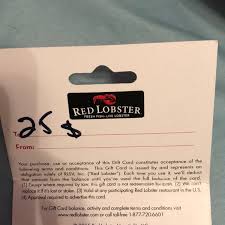 Maybe you would like to learn more about one of these? Other 25 Red Lobster Gift Card Poshmark
