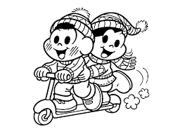 Jogos para colorir online e desenhos para imprimir e colorir. Desenhos Para Colorir Inverno Turma Da Monica