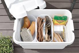 頑丈収納ボックスを仕切って 普段使わないものを muji 無印良品 storage 収納 interior インテリア storage and organization home organization trash can