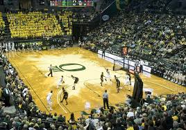 The basketball floor of matthew knight arena at the university of oregon. Oregon Ducks Basketball Court One Of A Kind Oregon Ducks Basketball Oregon Basketball Oregon Ducks