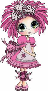 Nina De Rosa Y Pelos Rosa Big Eyes Doll Cute Art Cute Drawings