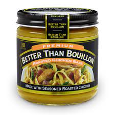 Dissolve 1 teaspoon equal to (1 bouillon cube) beef base in 8 oz. Roasted Chicken Base Better Than Bouillon