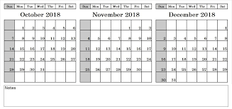 Pin On October 2018 Calendar Template