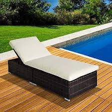 Outsunny Rattan Lehnstuhl Lounger Gartenmobel Sonnenliege Verstellbares Bett In 2020 Sun Lounger Patio Furniture Pillows Garden Furniture