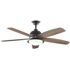 Home Decorators Collection Ackerly 52 In Led Indoor Outdoor Natural Iron Ceiling Fan With Light Kit And Remote Co Ceiling Fan With Light Fan Light Ceiling Fan