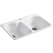 A truly classic look kohler cast iron sinks have beauty, strength, thickness and durability. Cast Iron Kohler Kitchen Sinks You Ll Love In 2021 Wayfair