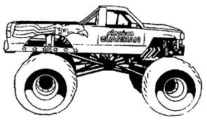 Monster jam coloring pages grave digger monster truck coloring page free printable coloring pages #coloringpages #coloring. American Guardian Monster Jam Coloring Pages Color Luna