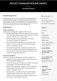 The resume is divided into various sections like bio, skills, etc and the resume is made in bullets format. Project Manager Resume Sample Writing Guide Rg