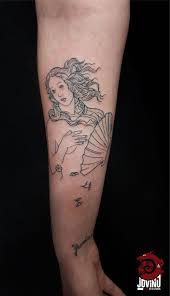 Venus Botticelli Birth Of Venus Tattoo Birth Of Venus Fine Line Tattoo Tatuagens