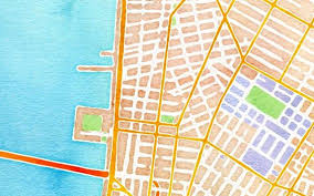 Watercolor Overlay On Google Maps Easy To Do A Baltimore One Would Make Beautiful Wall Art Watercolor Map Map Watercolor Texture