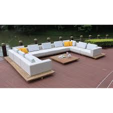 Hotsale Style Good Quality Waterproof Fabric Sofa Set Outdoor Garden Patio Teak Furniture Teak Patio Furniture Patio Furniture Teak Outdoor Furniture