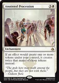 If you're into mtg cards, you'll be happy to know you can now create your own custom ccg cards using our online token designer with preview. Anointed Procession Amonkhet Gatherer Magic The Gathering