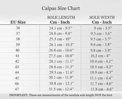 calpas sandals women men size charts only for flat sandals