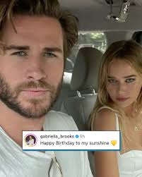 Liam Hemsworth's girlfriend Gabriella Brooks shared a sweet message in  honor of his birthday. See how the model celebrated her man.