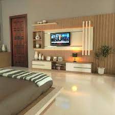 Backdrop Tv Rak Tv Kamar Tidur Interior Desain Interior Ide Ruang Keluarga